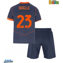 Inter Milan Nicolo Barella #23 Tredjedraktsett Barn 2025-26 Kortermet (+ Korte bukser)